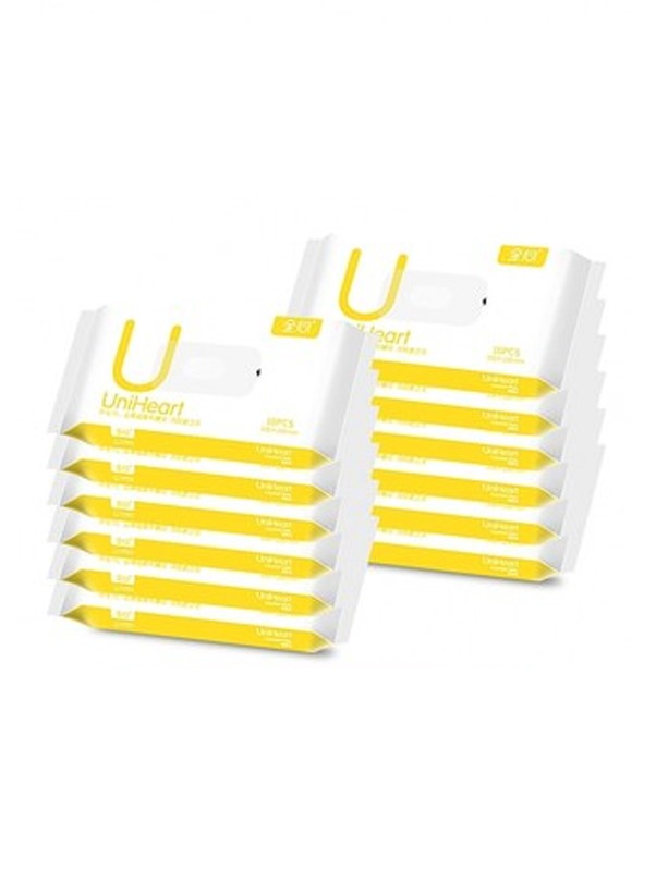 UniHeart全心美容专用抑菌防螨净肤巾便携装40片/包